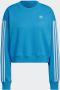 Adidas Strepen Lichtgewicht Ronde Hals Sweatshirt Blauw Blue Dames - Thumbnail 7