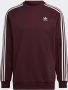 Adidas 3-Stripes Crewneck Sweatshirt Shadow Maroon Brown Heren - Thumbnail 7