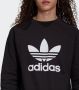 Adidas Originals Zwart Crewneck Sweatshirt met Contrasterende Trefoil Print Black Heren - Thumbnail 7