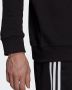 Adidas Originals Zwart Crewneck Sweatshirt met Contrasterende Trefoil Print Black Heren - Thumbnail 7
