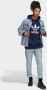 Adidas Originals Blauwe hoodie met maxi logo print Blue Heren - Thumbnail 8