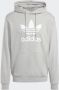 Adidas Klassieke Trefoil Lichtgewicht Hoodie Grijs Gray Heren - Thumbnail 7