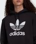 Adidas Originals Zwarte Hoodie met Maxi Trefoil Print Black Heren - Thumbnail 4