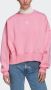 Adidas Bliss Pink Cropped Crewneck Sweatshirt Pink Dames - Thumbnail 8