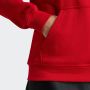 Adidas Originals Rode Hoodie Adicolor Essentials Fleece Rood Dames - Thumbnail 9