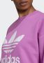 Adidas Lichtgewicht Crewneck Trefoil Sweatshirt Violet Purple Dames - Thumbnail 3
