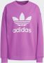 Adidas Lichtgewicht Crewneck Trefoil Sweatshirt Violet Purple Dames - Thumbnail 5