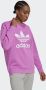Adidas Lichtgewicht Crewneck Trefoil Sweatshirt Violet Purple Dames - Thumbnail 7