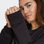 Adidas Iconische Trefoil Crew Sweatshirt Vrouwen Black Dames - Thumbnail 6
