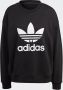 Adidas Iconische Trefoil Crew Sweatshirt Vrouwen Black Dames - Thumbnail 8
