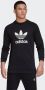 Adidas Stijlvolle Crewneck Sweatshirt Zwart Wit Black Heren - Thumbnail 2