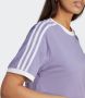 Adidas Originals Adicolor 3-stripes T-shirt T-shirts Kleding magic lilac maat: XS beschikbare maaten:XS - Thumbnail 8