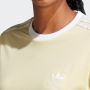 Adidas Originals Adicolor 3-stripes T-shirt T-shirts Kleding almost yellow maat: S beschikbare maaten:XS S - Thumbnail 9