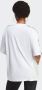 Adidas Originals Witte Sport T-shirt met Logo Borduursel en Strepen White Dames - Thumbnail 4