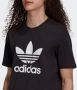 Adidas Trefoil Logo Tee Zwart Wit Katoenen T-shirt Black Heren - Thumbnail 6