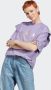 Adidas Originals Gerecycled katoenen T-shirt met uniek ontwerp Purple Dames - Thumbnail 2