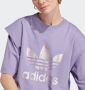 Adidas Originals Gerecycled katoenen T-shirt met uniek ontwerp Purple Dames - Thumbnail 4