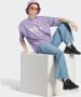 Adidas Originals Gerecycled katoenen T-shirt met uniek ontwerp Purple Dames - Thumbnail 6