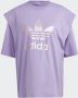 Adidas Originals Gerecycled katoenen T-shirt met uniek ontwerp Purple Dames - Thumbnail 7