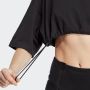 Adidas Originals Katoenen 2-in-1 Statement Top Black Dames - Thumbnail 8