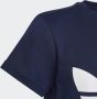 Adidas Originals T-shirt donkerblauw wit Katoen Ronde hals 164 - Thumbnail 5