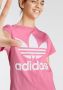 Adidas Originals Adicolor Trefoil T-shirt T-shirts Kleding pink white maat: 164 beschikbare maaten:140 152 164 170 - Thumbnail 9