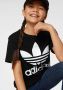 Adidas Originals unisex Adicolor T-shirt zwart wit Katoen Ronde hals 128 - Thumbnail 6