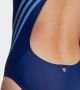 Adidas Dames zwempak 1-delig met 3 banden Blauw Dames - Thumbnail 5