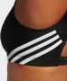 Adidas Performance niet-voorgevormde crop bikini zwart wit - Thumbnail 6