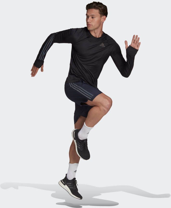 adidas Performance Runningshirt RUN ICON FULL REFLECTIVE 3-STRIPES LONGSLEEVE