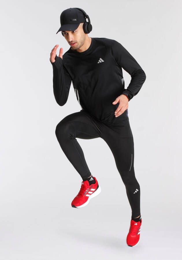 adidas Performance Runningshirt RUN ICONS 3STREPEN longsleeve