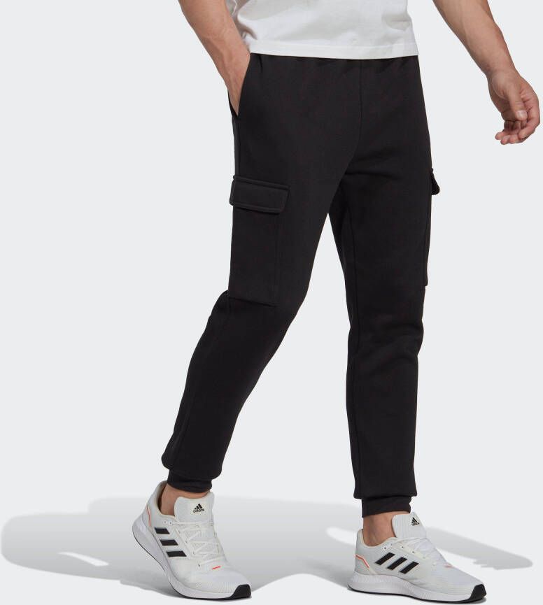 adidas Sportswear Sportbroek ESSENTIALS FLEECE REGULAR TAPERED CARGOBROEK (1-delig)