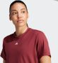 Adidas s2t gym logo sportshirt rood dames - Thumbnail 7