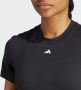 Adidas s2t gym logo sportshirt zwart dames - Thumbnail 6