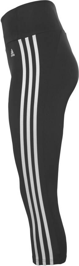 adidas Performance Trainingstights DESIGNED TO MOVE HIGH-RISE 3-STRIPES SPORT 3 4-TIGHT (1-delig)