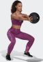 Adidas Performance Trainingstights HYPERGLAM TechFIT HIGH-waisted zebra 7 8-TIGHT - Thumbnail 6