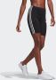 Adidas 3-Stripes Badge of Sport Cycle Shorts Black White- Dames Black White - Thumbnail 11
