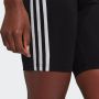 Adidas 3-Stripes Badge of Sport Cycle Shorts Black White- Dames Black White - Thumbnail 13