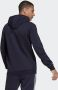 Adidas Blauwe Fleece Hoodie voor Koud Weer Blauw Heren - Thumbnail 8