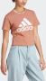 Adidas Roze Dames Logo T-shirt Stijl Im2786 Clastr White Roze Dames - Thumbnail 6
