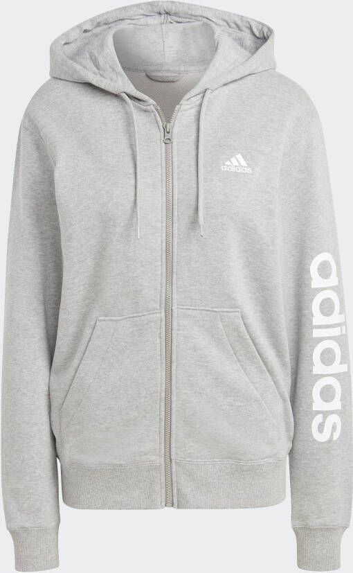 adidas Sportswear Capuchonsweatvest ESSENTIALS LINEAR FRENCH TERRY Capuchonjack (1-delig)