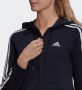 Adidas Sportswear Capuchonsweatvest ESSENTIALS FRENCH TERRY 3 STRIPES CAPUCHONJACK (1-delig) - Thumbnail 4