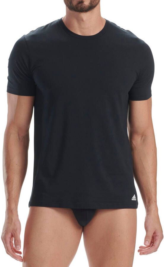 adidas Sportswear T-shirt Pure Cotton met een ronde hals (Set van 3)