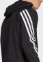 Adidas Zwarte Future Icons 3-Stripes Hoodie Zwart Heren - Thumbnail 9