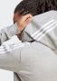 Adidas Grijze hoodie met volledige rits en iconische strepen Grijs Heren - Thumbnail 7