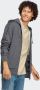 Adidas Grijze French Terry 3-Stripes Rits Hoodie voor Heren Grijs Heren - Thumbnail 4