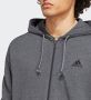 Adidas Grijze French Terry 3-Stripes Rits Hoodie voor Heren Grijs Heren - Thumbnail 7
