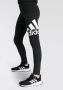 Adidas Performance sportlegging zwart wit Sportbroek Meisjes Katoen Logo 152 - Thumbnail 6