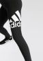 Adidas Performance sportlegging zwart wit Sportbroek Meisjes Katoen Logo 152 - Thumbnail 7