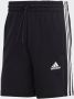 Adidas Performance Shorts Zwart Essentials 3 Strepen Black Heren - Thumbnail 11